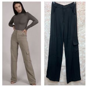 NWT AYM Studio Spencer Trouser in Black, Cargo Pants, Hailey Bieber FAVE